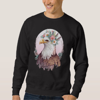 Birds Of Prey Bald Eagle Flower Crown Floral Birdi Trui