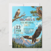Birds of Prey Birthday Party Invitation Kaart (Voorkant)