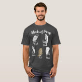 Birds of Prey Eagle Hawk Falcon Owl Vulture T-shirt (Voorkant volledig)