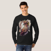 Birds Of Prey Kite Bird Flower Crown Floral T-shirt (Voorkant volledig)