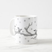 "BIRDS ON A SNOWY BRANCH" Classic Mok, 11 oz Koffiemok (Voorkant links)