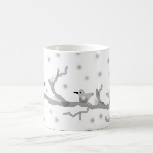 "BIRDS ON A SNOWY BRANCH" Classic Mok, 11 oz Koffiemok (Center)
