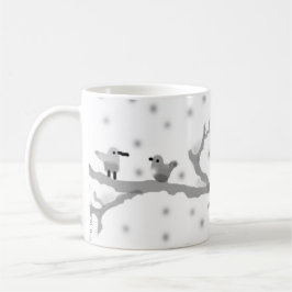 "BIRDS ON A SNOWY BRANCH" Classic Mok, 11 oz Koffiemok