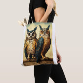 Birds on the Wire – Cartoon Flock Tee Tote Bag (Dichtbij)
