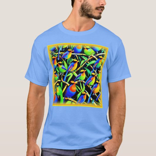 Birds One Painting Nu kopen grappig T-shirt (Voorkant)