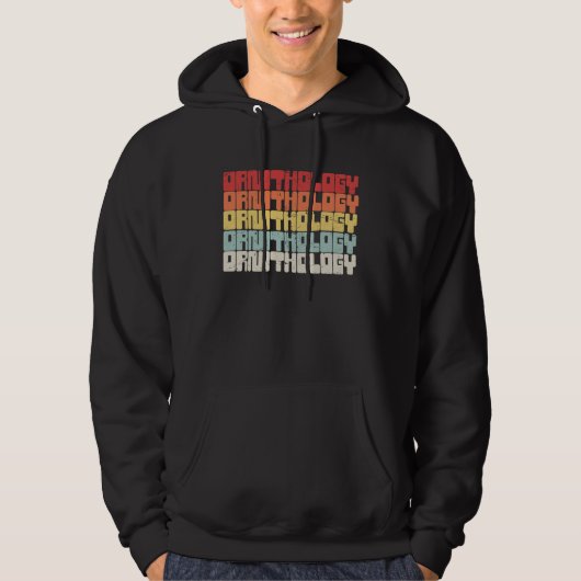 Birds & Ornithology  Retro Funny Ornithologist Hoodie (Voorkant)