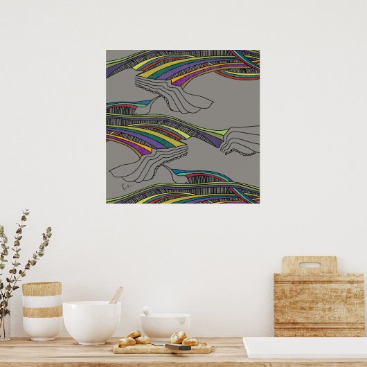 BIRDS POSTER (Keuken)