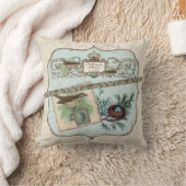 Birds, Robin's Egg Blue Crown Nest Kussen (Deken)