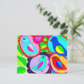 Birds say they Want Freedom! Briefkaart (Staand voorkant)