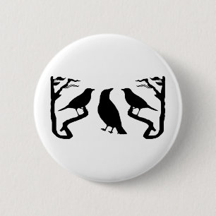 Birds Silhouette Ronde Button 5,7 Cm