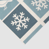 Birds & Snowflakes Christmas Winter Decoupage Tissuepapier (Detail)