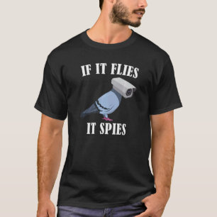 Birds Spie Conspiracy Joke Meme Surveillance Mens T-shirt