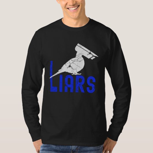 Birds Spies Pigeons Arent Real Pigeons Are Liars T-shirt (Voorkant)