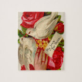  Birds Victoriaans Love Dove Classic Art Legpuzzel (Verticaal)