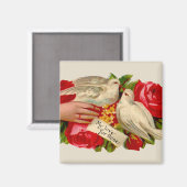  Birds Victoriaans Love Dove Classic Art Magneet (Voorkant / Achterkant)