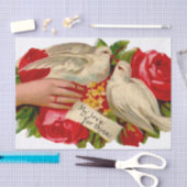  Birds Victoriaans Love Dove Classic Art Tissuepapier (Craft)