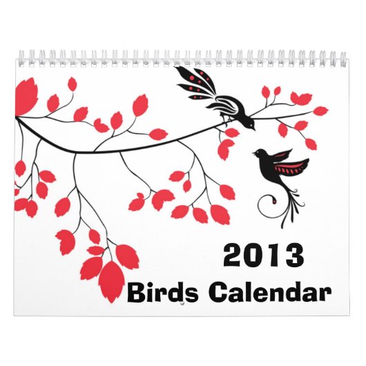 Birds ~ Wall Agenda 2013 Kalender (Hoes)