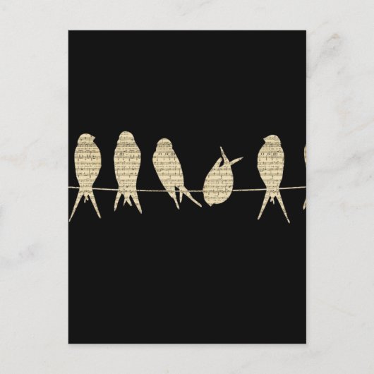birds-wire-musical-notes.jpg briefkaart (Voorkant)
