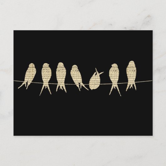 birds-wire-musical-notes.jpg briefkaart (Voorkant)