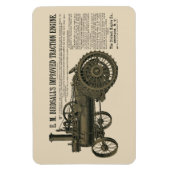 Birdsall's Stoommotor Tractie 1889 Tractor Magneet (Verticaal)