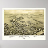 Birdsboro, PA Panoramic Map - 1890 Poster (Voorkant)