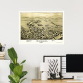 Birdsboro, PA Panoramic Map - 1890 Poster (Thuiskantoor)