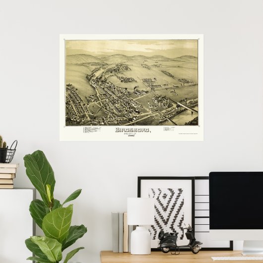 Birdsboro, PA Panoramic Map - 1890 Poster (Thuiskantoor)