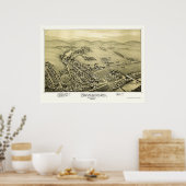 Birdsboro, PA Panoramic Map - 1890 Poster (Keuken)