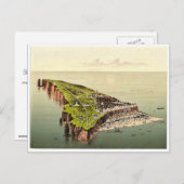 Birdseye uitzicht, Helgoland, Duitsland, zeldzame  Briefkaart (Voorkant / Achterkant)