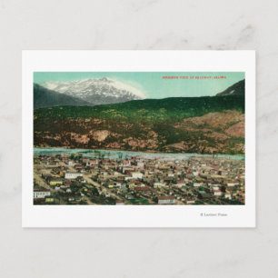 Birdseye Uitzicht van Skagway, Alaska Skagway, AK Briefkaart