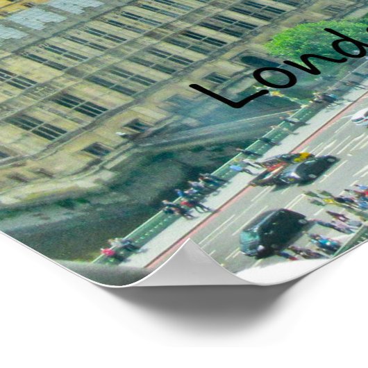 Birdseye View of London Poster (Hoek)