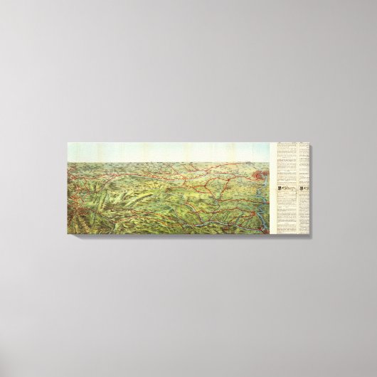 Birdseyes View Great Plains Canvas Afdruk (Voorkant)