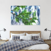 Birdsnest Falls Canvasprint Canvas Afdruk (Insitu (Slaapkamer))