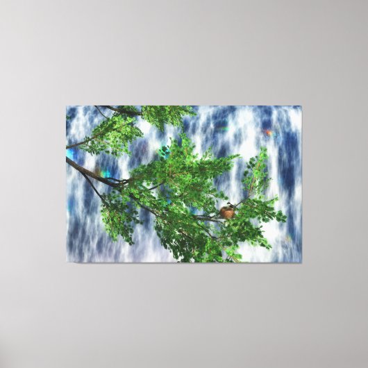 Birdsnest Falls Canvasprint Canvas Afdruk (Voorkant)