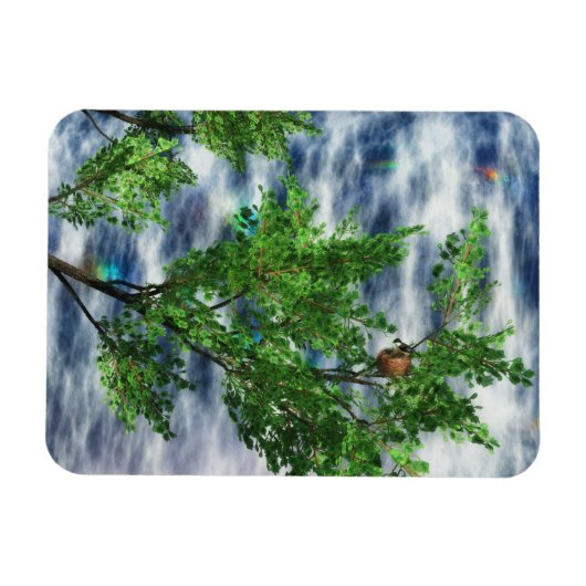 Birdsnest Herfsten Flexible Magnet Magneet (Horizontaal)