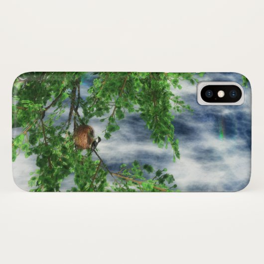 Birdsnest Herfsten iPhone Case (Achterkant (horizontaal))