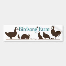 Birdsong Boerderij Bumpersticker