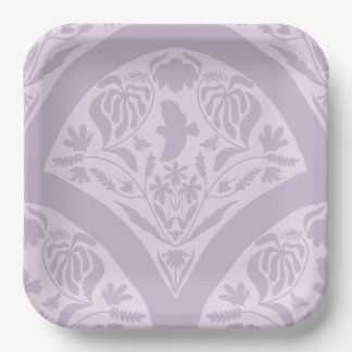 Birdsong Graden in Purple Papieren Bordje