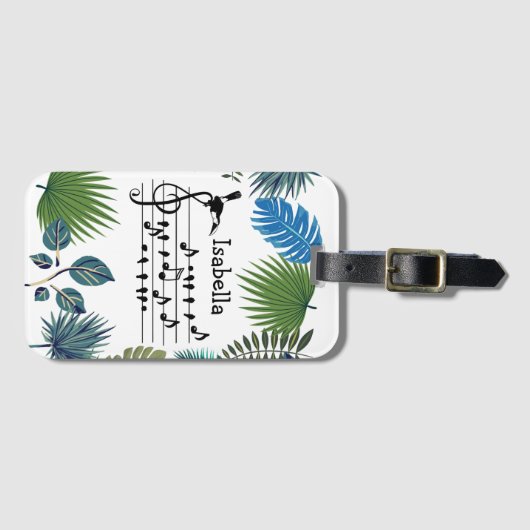 Birdsong Toucan toetreden vogelgezang aanpasbaar Bagagelabel (Voorkant (horizontaal))