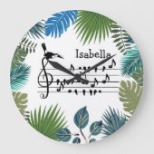 Birdsong Toucan toetreden vogelgezang aanpasbaar Grote Klok (Voorkant)