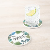 Birdsong toucan zandsteen onderzetter (Zijkant)