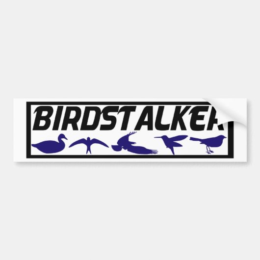 Birdstalker Bumpersticker (Voorkant)