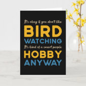 Birdwatch Bird die Hobby hoe dan ook Watcher volgt Kaart (Gele Bloem)