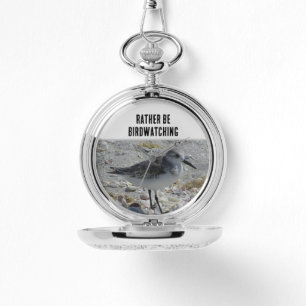 Birdwatch Hobby Beach Bird Coastal Birdwatcher Horloge