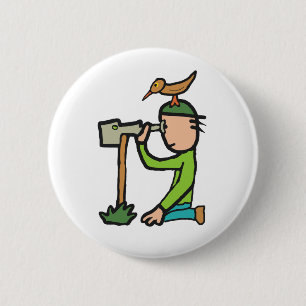 Birdwatch Ronde Button 5,7 Cm