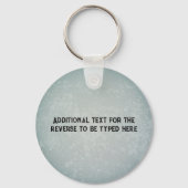 Birdwatch Yellow Bird met Binocles, eigen tekst Sleutelhanger (Achterkant)