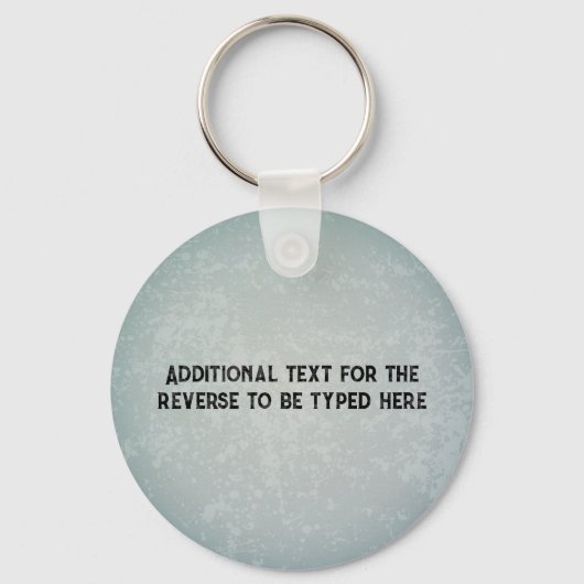 Birdwatch Yellow Bird met Binocles, eigen tekst Sleutelhanger (Achterkant)