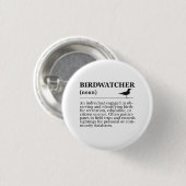Birdwatcher Definition Observation Identification Ronde Button 3,2 Cm (Voorkant /achterkant)