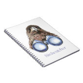 Birdwatcher Hawk Bird die je ziet Humor Notitieboek (Rechterzijde)