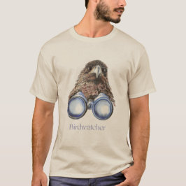 Birdwatcher Hawk Bird die je ziet Humor T-shirt
